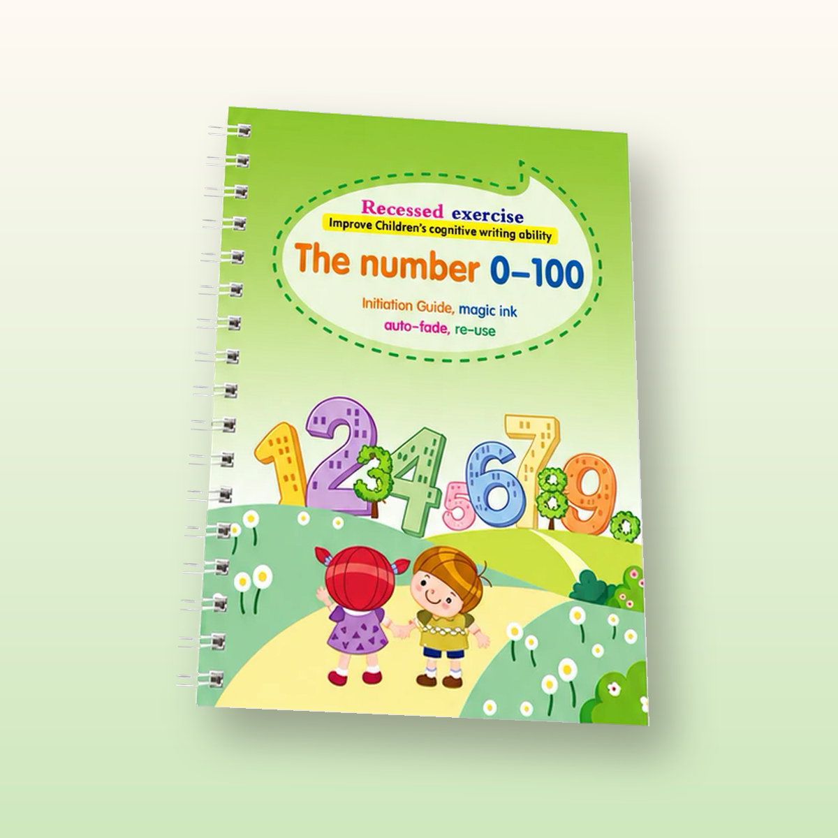 The Number 0-100 workbook, angled view