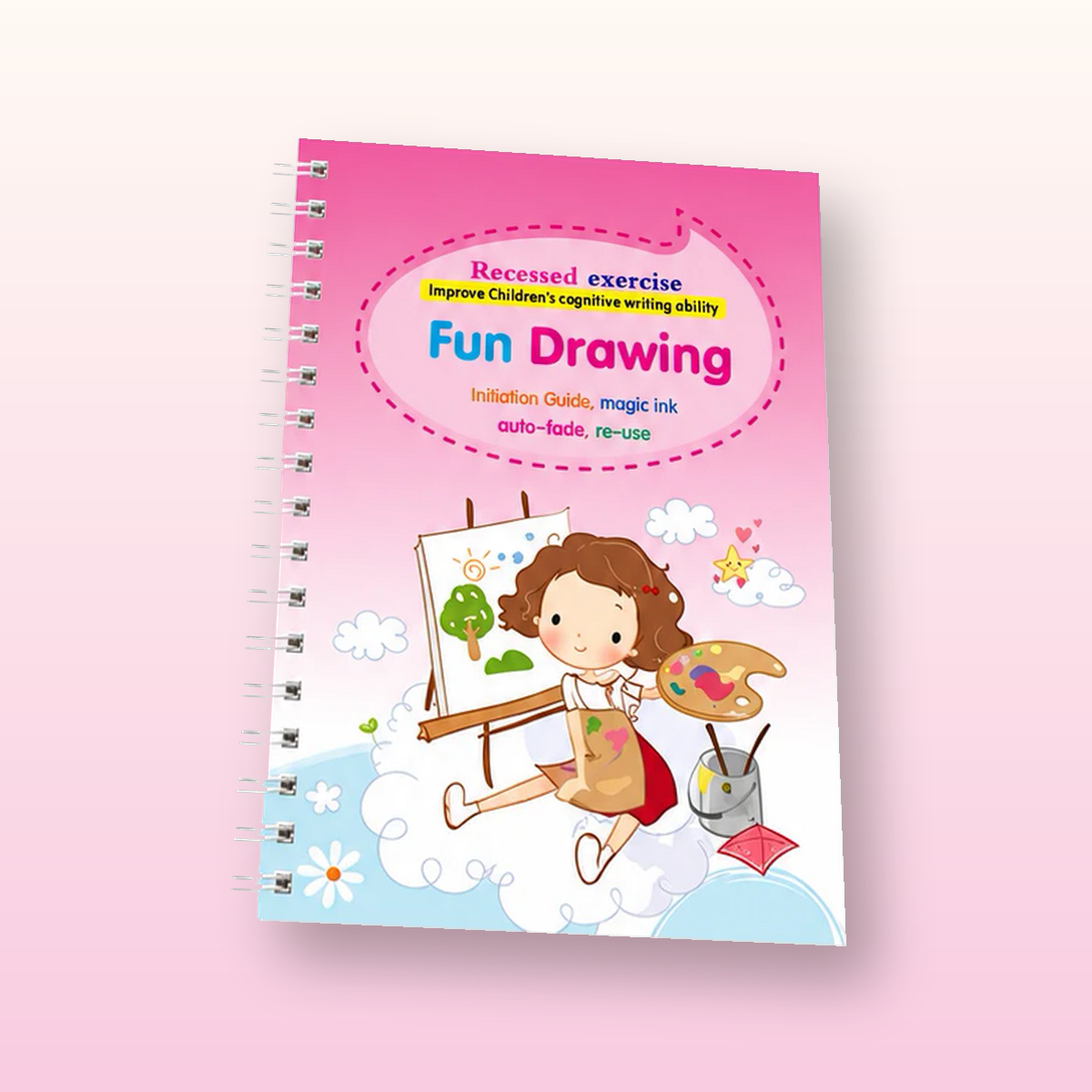 Fun Drawing workbook, angled view