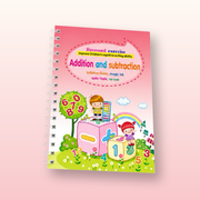 Addition and Subtraction workbook, angled view
