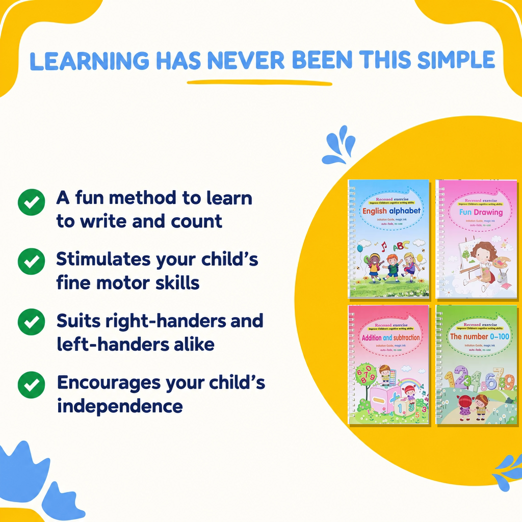 Learning has never been this simple: four workbooks and key benefits
